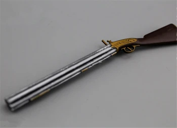 1/6 Ölçekli Napolyon Çakmaktaşı Silah Kuş Tabancası Plastik Model Ortaçağ Silahlar Oyuncaklar için 12 