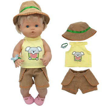 Bebek Bebek Giysileri Koala Pijama Takımı 40 Cm Nenuco oyuncak bebek giysileri Ropa Y Su Hermanita Çocuk Kız Hediye