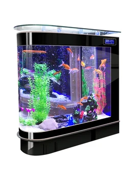 Balık Tankı Oturma Odası Ev Orta akvaryum camı 1.2 M 1.5 M Ekolojik Zemin Ekranı