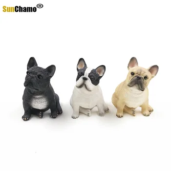 Moda Mini Köpek Dövüş Modeli Simülasyon Fransız Bulldog Boğa Güreşi Araba El Sanatları Aksesuarları Mobilya Ev Dekorasyon El Sanatları