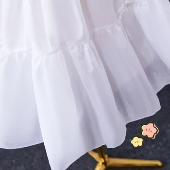 Kız Kadın Lolita Cosplay Jüpon Cancan Kabarık Etek Tutu Jüpon Siyah ve Beyaz Etek Kombinezon Altında düğün elbisesi