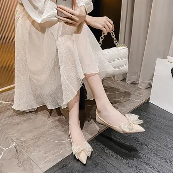 Saten kadın Yüksek Topuklu Sivri Yay Taklidi Ziyafet Düğün Ayakkabı Kadın nybycacl Yeni Stiletto Yüksek Topuklu Büyük