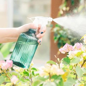 Plastik sulama kovası Bahçe Sulama Malzemeleri Püskürtücü Ev Bitki Çiçek sulama kabı Yüksek Kapasiteli Püskürtücü Şişe 5