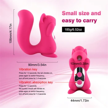 Klitoris Enayi ABD Depo Yetişkin Vajina Emme Vibratör 10 Hızları Sincap Vibrador Klitoris Erotik Seks Oyuncak Kadınlar için
