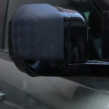 Araba dikiz aynası Kapağı Land Rover Defender 110 için 2020 Araba ABS Siyah Araba yan ayna kapağı Trim Oto Aksesuarları 1
