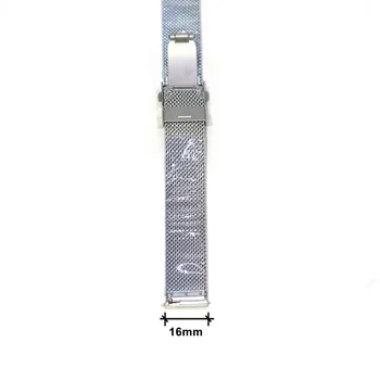 Forwelleny Huawei Için 16mm Paslanmaz Çelik Kayış Bilezik (İzle Fit Mini) Metal Uzunluğunu Ayarlamak Kolay Akıllı Watchband Bileklik 2