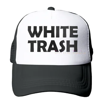Beyaz Çöp-Cahil Komik Getto ABD-Yetişkin kamyon Şoförü Şapkası Şapka