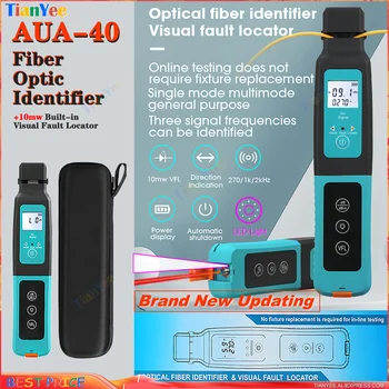 Optik Fiber Tanımlayıcı dahili 10 mw VFL AUA-40 KFI-40 +10 mw Görsel Hata Bulucu LED SM MM 0.25/0.9/2/3mm jumper Dedektörü