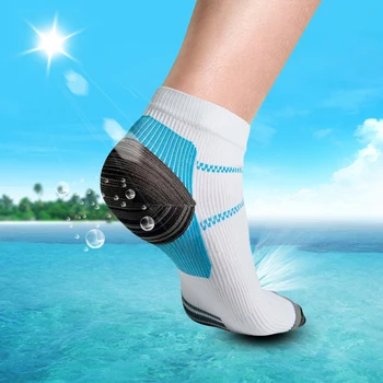 USHINE Yeni Mucize Ayak varis çorabı Anti-yorgunluk Plantar Fasiit Topuk Spurs Ağrı Çorap Erkek Kadın spor çorapları Sıcak Satış