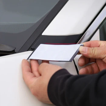 2 ADET Araba Ön Kapı Pencere A Pillar Sütun Trim krom çerçeve Toyota RAV4 RAV 4 XA50 2019-2021 2022 2023 Dış Aksesuarlar
