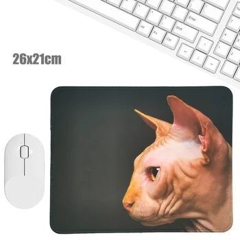 Tüysüz Sphynx kedi İskandinav Tarzı Mouse Pad Silikon fare altlığı Masa Mat Dizüstü Oyun Bilgisayar Klavye Masası Seti Mouse Pad 0