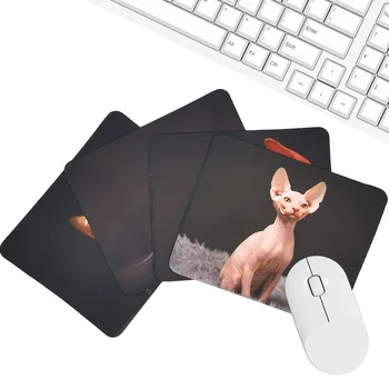 Tüysüz Sphynx kedi İskandinav Tarzı Mouse Pad Silikon fare altlığı Masa Mat Dizüstü Oyun Bilgisayar Klavye Masası Seti Mouse Pad 2