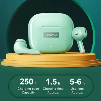 2022 Yeni Orijinal Lenovo LP40 Pro TWS Kulaklık kablosuz bluetooth 5.1 Spor Gürültü Azaltma Kulaklık Dokunmatik Kontrol 250mAh 4