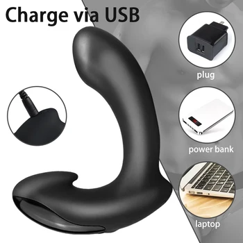 APP Kontrolü Erkek prostat masaj aleti Bluetooth Anal Vibratör Seks Oyuncakları Erkekler için Butt Plug Yapay Penis Anüs Dilatör Seks çiftler için oyuncaklar
