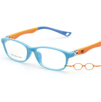 Çocuklar Optik Çerçeve Çocuk Gözlük Kızlar Optik Çerçeve Şeffaf Reçete Esnek TR Oculos de Sol Infantil 8803 0