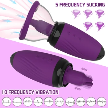 Meme Emme Masajı Simülasyon Dil Vibratör Seks Shop Kadın Masturbator Klitoral Stimülatörü Pussy Seks Oyuncakları Çift için 1