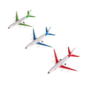 1 adet Hava Otobüs Modeli Çocuk Çocuk Fashing Uçağı Yolcu Uçağı Oyuncak Yolcu Modeli