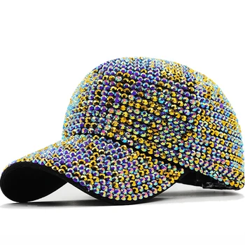2022 Yeni Kadın Şapka Yaz Elmas beyzbol şapkası Lüks Güneş Şapka Shineparty Bayanlar Kapaklar Hip Hop Şapka Açık Taklidi plaj şapkası
