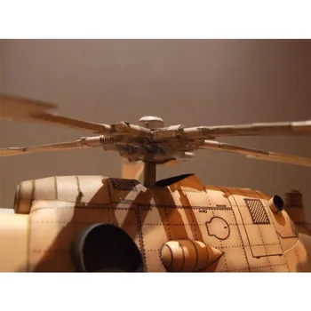 1: 33 Lehçe Mi - 17 Orta Helikopter Kağıt Modeli nakliye helikopteri El Sanatları Kağıt Modeli Papercraft Koleksiyonu Ev Dekorasyon