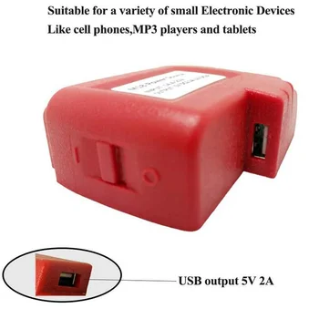 USB Adaptörü Şarj Güç Kaynağı Milwaukee 18V li-ion pil M18 USB Şarj Dönüştürücü Güç Kaynağı