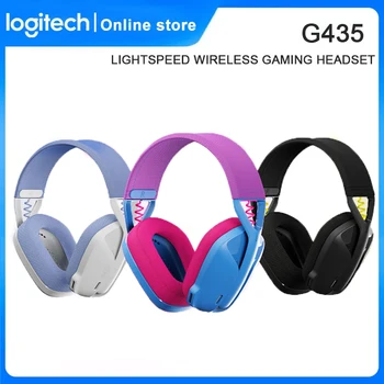 Logitech G435 LIGHTSPEED KABLOSUZ oyun kulaklığı 7.1 Surround Ses Oyun Bluetooth Kulaklık Uyumlu Oyunlar Ve Müzik İçin 5