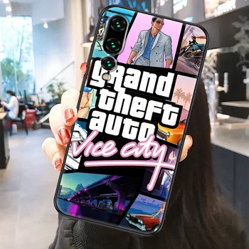GTA V 5 GTAV Grand Theft Auto telefon kılıfı İçin Huawei P Mate P10 P20 P30 P40 10 20 Akıllı Z Pro Lite 2019 Buzlu siyah tpu funda 1