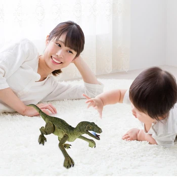 2.4 G RC Simülasyon Dinozor Oyuncak Velociraptor led ışık Kükreyen Robot Dinozor Oyuncaklar Çocuklar için Doğum Günü Hediyeleri Ürünleri 3