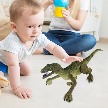 2.4 G RC Simülasyon Dinozor Oyuncak Velociraptor led ışık Kükreyen Robot Dinozor Oyuncaklar Çocuklar için Doğum Günü Hediyeleri Ürünleri 4