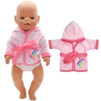 43 cm Bebek oyuncak bebek giysileri Unicorn Tulum Gökkuşağı Renk Dış Giyim Reborn Oyuncaklar Tulum