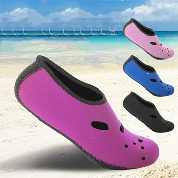 1 Çift Unisex Yetişkin Su Ayakkabı Çorap Bilardo Plaj Dalış Ayakkabı Çorap Sörf Moda Nefes Çorap Kayma Yüzme Dalış Elbisesi
