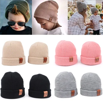 8 Renkler Yetişkin Bebek Şapka Erkek Sıcak Bebek Kış Şapka Çocuklar için Bere Örgü Çocuk Şapkaları Kız Erkek Bebek Kap Yenidoğan Şapka 1 ADET