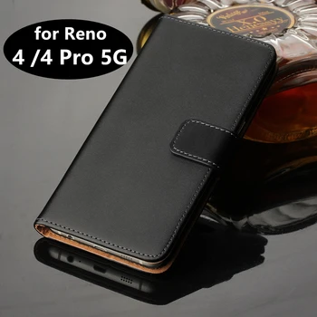 Premium açılır deri kılıf Lüks cüzdan kılıf için OPPO Reno 4 Pro 5G OPPO Reno4 kart tutucu kılıf telefon kabuk GG 5