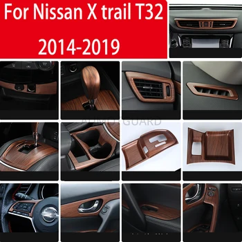 Nissan X Trail için T32 X-trail-2019 için Dişli Plaka Bardak Tutucu Çerçeve direksiyon Yama Kol Dayama Çerçevesi Araba İç Aksesuarları