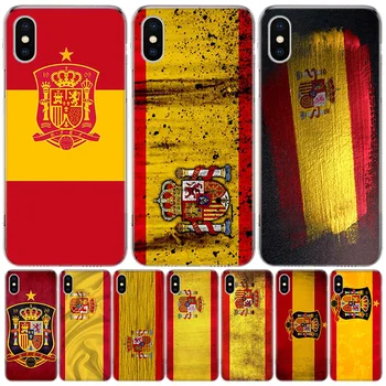 İspanya ulusal bayraklar Telefon Apple İphone 13 14 Pro Max 12 Mini 11 Kılıf X XS XR 8 Artı 7 6 6S SE 2020 5 5S Kapak Yumuşak Desen