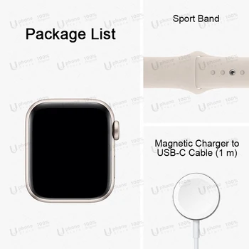 YENİ Apple Watch SE 2022 iWatch SE 2 GPS 40MM/44MM Alüminyum Spor Bandı ile akıllı saat