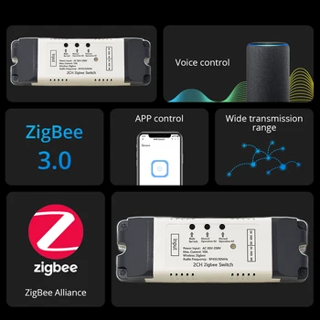 Akıllı Zigbee Anahtarı 4/2/1 Kanal Modülü RF 433 5-32V 85-250V DIY Alıcı Alexa ile Çalışmak Smartthing Tuya APP Uzaktan Kumanda 3