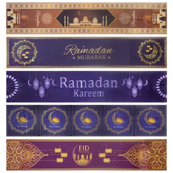 Ramazan Masa Koşucu Eid Mubarak Süslemeleri Yıldız Ay Masa Koşucu Parti Tatil Ev Dekor Sehpa yemek masası Koşucu
