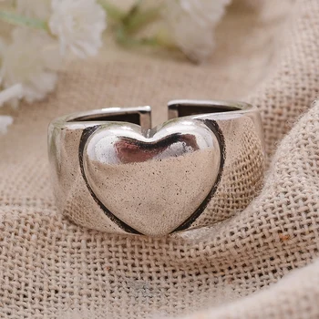 2023 Yeni Varış Romantik Aşk Kalp Tay Gümüş Bayanlar Alyans Kadınlar İçin Gelin Takı Setleri 0