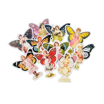 10 adet kelebek kanatları küçük melek Çıkartmalar El Sanatları Ve Scrapbooking çıkartmaları çocuk oyuncakları kitap Dekoratif sticker DIY Kırtasiye 0