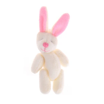 Yeni Yumuşak Peluş Tavşan Ayı Mini Ortak Tavşan Ayı Kolye Anahtarlık Buket Oyuncak Bebek DIY Süsler Hediyeler 3.5/4/4.5/6/8cm
