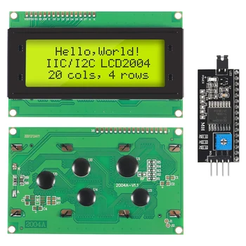 LCD2004 IIC/I2C lcd ekran Monitör 2004 20X4 5V Karakter Mavi/Yeşil Arkadan aydınlatmalı Ekran LCD2004 IIC I2C Arduino için 3