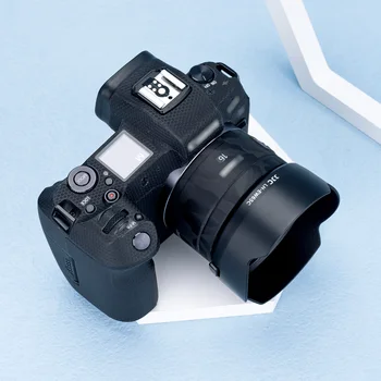 JJC RF 16mm EW-65C Geri Dönüşümlü Lens Hood ile Uyumlu Canon RF 16mm F2.8 STM canon lensi EOS R R5 R6 R7 R10 R3 RP Kamera 4