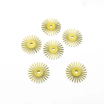 10 adet Ham Pirinç Güneş Çiçek Takılar Bohemian Küpe Kolye Takılar Takı Yapımı için Dıy El Yapımı Kolye Bulguları Toptan 5