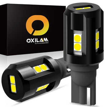 OXILAM 2 Adet T15 W16W LED Canbus ampuller 920 912 beyaz 12V otomatik lamba geri ışık LED 6500K T16 W16W Ters lamba 2000LM 3030SMD