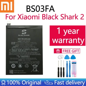 Xiaomi 100 % Orijinal 4000mAh BS03FA BSO3FA Pil İçin Xiaomi Siyah Köpekbalığı 2 Telefon Yüksek Kalite Pil BB03FA + Araçları