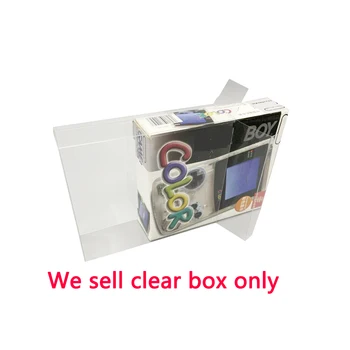 10 adet Şeffaf şeffaf PET kutusu kapağı GBC game boy renk oyun konsolu depolama koruma toplama kutusu 2