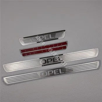 Opel astra zafira corsa için kapı eşiği tıkama plakası Kapak Trim Paslanmaz Çelik Eşik Pedalı Styling Korumak Araba Aksesuarları