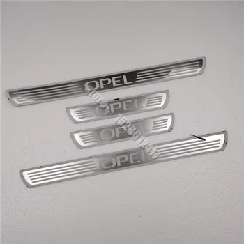 Opel astra zafira corsa için kapı eşiği tıkama plakası Kapak Trim Paslanmaz Çelik Eşik Pedalı Styling Korumak Araba Aksesuarları 1