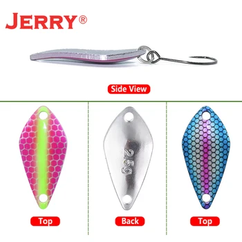 Jerry Kova Alabalık Küçük Mikro Balıkçılık Kaşık Lures 2.5 g 3.5 g 5g Spinner Yem UV Glitter Tatlısu Kış Olta takımı 3