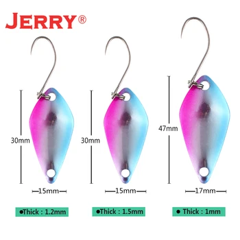 Jerry Kova Alabalık Küçük Mikro Balıkçılık Kaşık Lures 2.5 g 3.5 g 5g Spinner Yem UV Glitter Tatlısu Kış Olta takımı 5